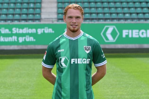 SC Preußen Münster; 2. BL, Porträttermin 2025 2026 Luca Bolay ( Münster ); SC Preußen Münster; 2. BL, Porträttermin 2025 2026