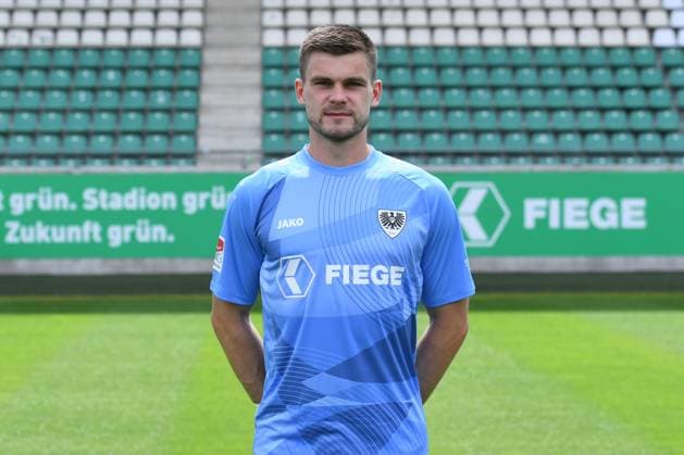 SC Preußen Münster; 2. BL, Porträttermin 2025 2026 Morten Behrens ( Münster ); SC Preußen Münster; 2. BL, Porträttermin 2025 2026