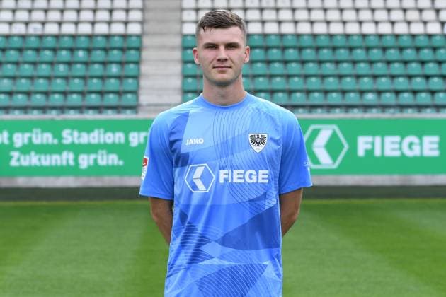 SC Preußen Münster; 2. BL, Porträttermin 2025 2026 Marian Kirsch ( Münster ); SC Preußen Münster; 2. BL, Porträttermin 2025 2026