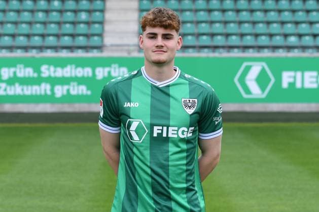 SC Preußen Münster; 2. BL, Porträttermin 2025 2026 Jakob Korte ( Münster ); SC Preußen Münster; 2. BL, Porträttermin 2025 2026