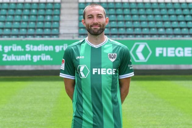 SC Preußen Münster; 2. BL, Porträttermin 2025 2026 Rico Preißinger ( Münster ); SC Preußen Münster; 2. BL, Porträttermin 2025 2026