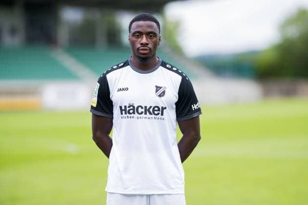 Abdul Mourasalim Fesenmeyer; SV Rödinghausen; Regionalliga West, Porträttermin 2025 2026. Rödinghausen Nordrhein-Westfalen Deutschland Häcker Wiehenstadion