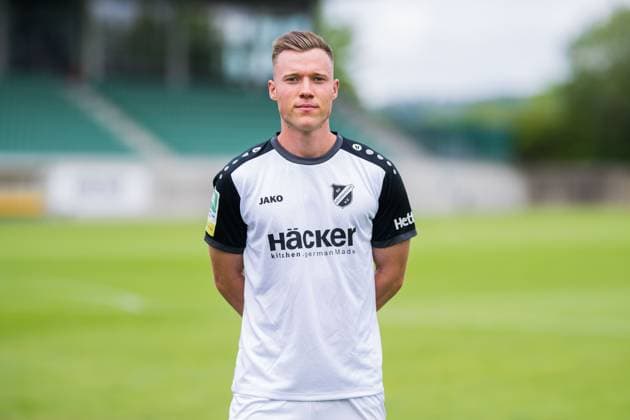 Marius Bauer; SV Rödinghausen; Regionalliga West, Porträttermin 2025 2026. Rödinghausen Nordrhein-Westfalen Deutschland Häcker Wiehenstadion