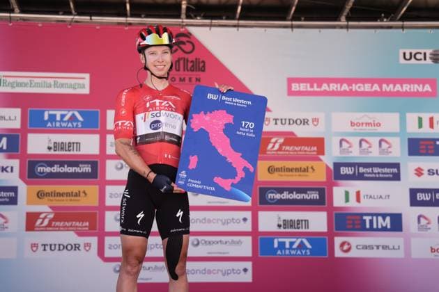 Team Sd Worx - Protime’s Wiebes Lorena during the 6th stage of the Giro d’Italia Women, from Bellaria-Igea Marina to Terre Roveresche, Italy Friday, July 11, 2025. - cycling .  Copyright: xMassimoxPaolone LaPressex