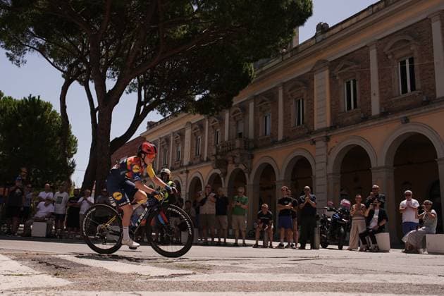 Lidl - Trek™s Henderson Anna during the 6th stage of the Giro d™Italia Women, from Bellaria-Igea Marina to Terre Roveresche, Italy Friday, July 11, 2025. - cycling .  Copyright: xMarcoxAlpozzi LaPressex