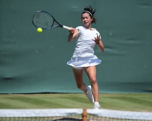 Tennis - 2025 Wimbledon Championships - Girls U14 Milica Sakamoto Milojecic v LauraValentina Villamil Arias All England Lawn Tennis & Croquet Club - Friday 11th July 2025 Milica Sakamoto Milojecic of GBR 