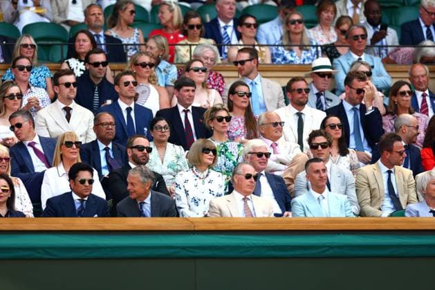 Famous faces in the Royal Box on Centre Court Wimbledon Tennis Championships, Day 12, The All England Lawn Tennis and Croquet Club, London, UK - 11 Jul 2025London The All England Lawn Tennis and United Kingdom  Copyright: xJamesxMarsh Shutterstockx 15392288ab