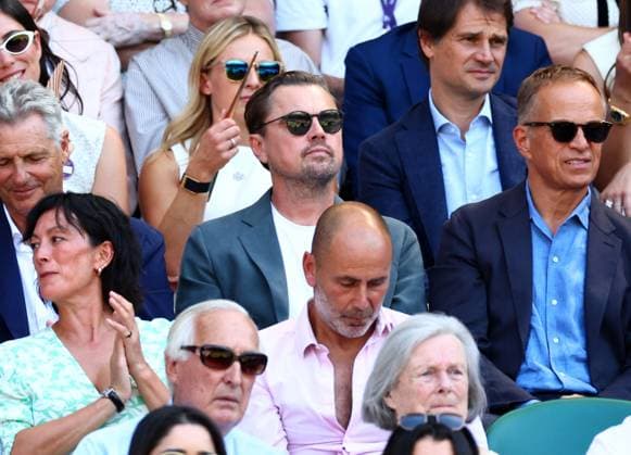 Leonardo DiCaprio watching the action on Centre Court Wimbledon Tennis Championships, Day 12, The All England Lawn Tennis and Croquet Club, London, UK - 11 Jul 2025London The All England Lawn Tennis and United Kingdom  Copyright: xJamesxMarsh Shutterstockx 15392288bm