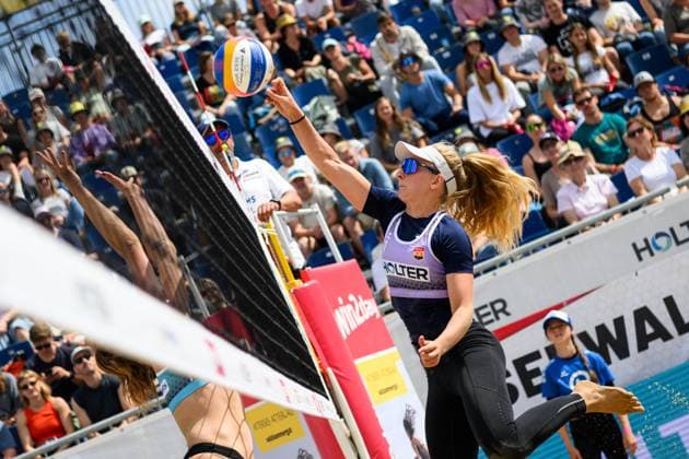 Beach volleyball, Beachvolleyball - Pro Beach Battle Masters SEEWALCHEN,AUSTRIA,11.JUL.25 - BEACH VOLLEYBALL - Beach Volleyball Tour PRO, Pro Beach Battle Masters Litzlberg. Image shows Andrea Lorenzova (CZE).  GEPAxpictures xDanielaxMoser