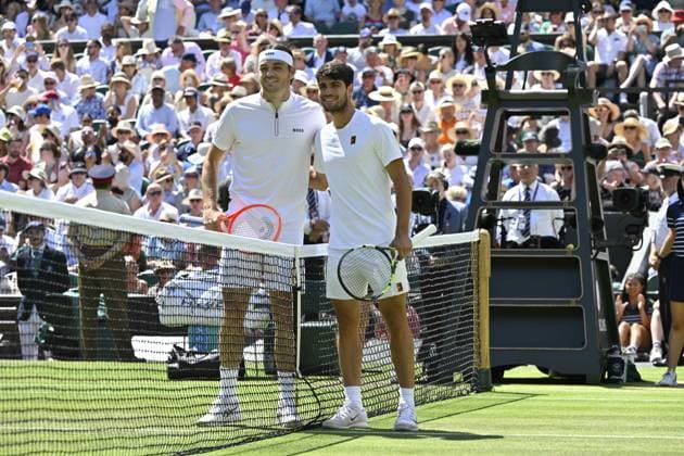 Tennis : Wimbledon -2025 - ITF - Tennis - Wimbledon - ITF - Carlos Alcaraz - Espagne GB  Copyright: xChryslenexCaillaudx xPznewsx