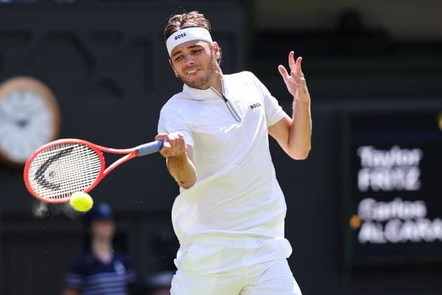 Taylor Fritz (USA), Herren Einzel, Gentlemen s Singles Tennis - Wimbledon 2025 - Grand Slam ITF ATP, Tennis Herren WTA, Tennis Damen - AELTC - London - - Great Britain - 11 July 2025. Copyright: xJuergenxHasenkopfx