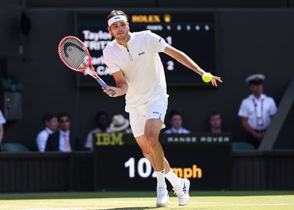 Taylor Fritz (USA), Herren Einzel, Gentlemen s Singles Tennis - Wimbledon 2025 - Grand Slam ITF ATP, Tennis Herren WTA, Tennis Damen - AELTC - London - - Great Britain - 11 July 2025. Copyright: xJuergenxHasenkopfx