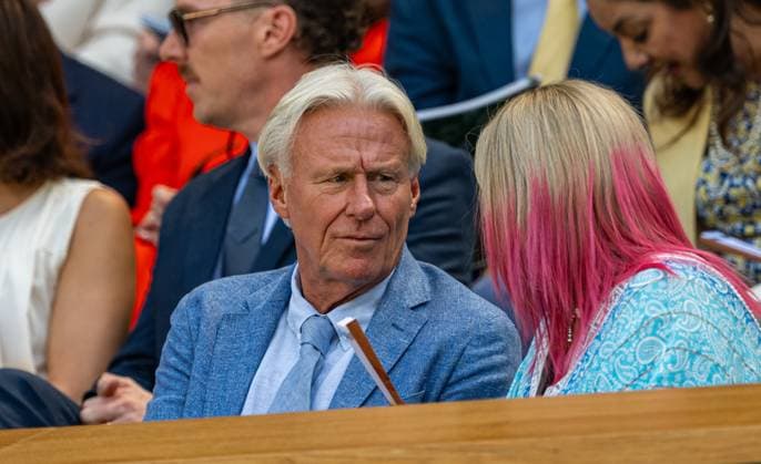 Tennis - Wimbledon Championship 2025 - Day 12 LONDON, ENGLAND - Friday, July 11, 2025: Former tennis player Bjorn Borg in the Royal Box during the Gentlemen s Singles Semi-Final on Day Twelve of The Championships Wimbledon 2025 at the All England Lawn Tennis and Croquet Club. (Photo by Kirsten Holst Propaganda) LONDON All England Lawn Tennis and Croquet Club GREATER LONDON ENGLAND  Copyright: xKirstenxHolstx 2025-07-11-030-Wimbledon_2025_Day_12