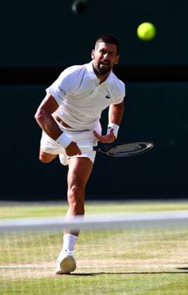 Novak Djokovic during his semi final match Wimbledon Tennis Championships, Day 12, The All England Lawn Tennis and Croquet Club, London, UK - 11 Jul 2025London The All England Lawn Tennis and United Kingdom  Copyright: xJamesxMarsh Shutterstockx 15392288em