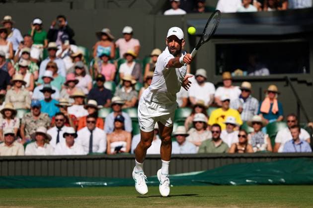 Novak Djokovic during his Semi-Final match Wimbledon Tennis Championships, Day 12, The All England Lawn Tennis and Croquet Club, London, UK - 11 Jul 2025London The All England Lawn Tennis and United Kingdom  Copyright: xEllaxLing Shutterstockx 15392289bt