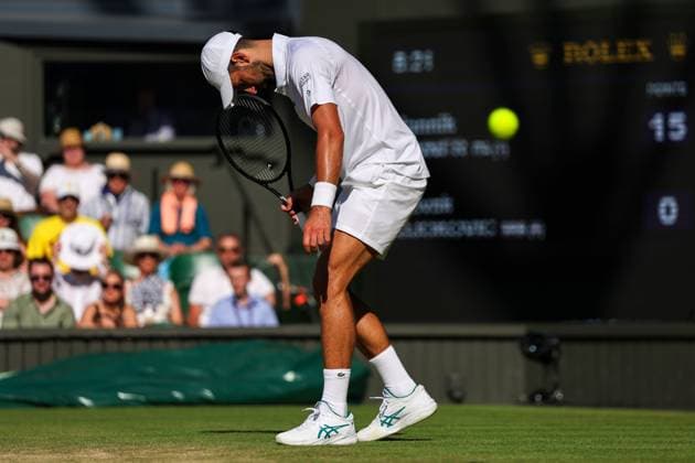 Novak Djokovic during his Semi-Final match Wimbledon Tennis Championships, Day 12, The All England Lawn Tennis and Croquet Club, London, UK - 11 Jul 2025London The All England Lawn Tennis and United Kingdom  Copyright: xEllaxLing Shutterstockx 15392289bu
