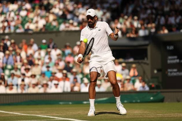 Novak Djokovic during his Semi-Final match Wimbledon Tennis Championships, Day 12, The All England Lawn Tennis and Croquet Club, London, UK - 11 Jul 2025London The All England Lawn Tennis and United Kingdom  Copyright: xEllaxLing Shutterstockx 15392289ca