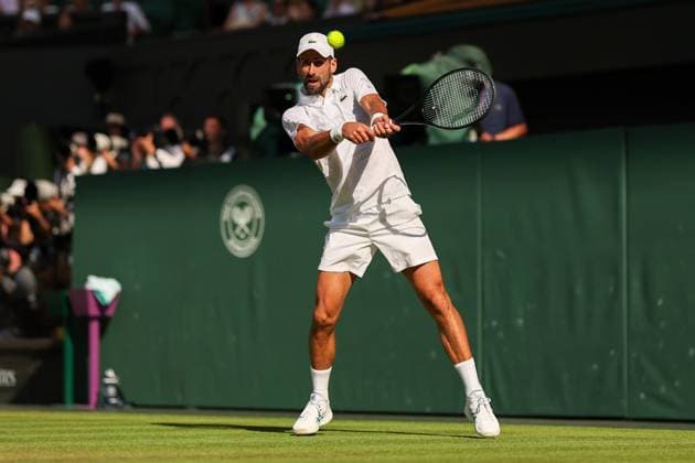 Novak Djokovic during his Semi-Final match Wimbledon Tennis Championships, Day 12, The All England Lawn Tennis and Croquet Club, London, UK - 11 Jul 2025London The All England Lawn Tennis and United Kingdom  Copyright: xEllaxLing Shutterstockx 15392289cf