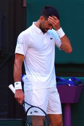 Novak Djokovic frustrated during his semi final match Wimbledon Tennis Championships, Day 12, The All England Lawn Tennis and Croquet Club, London, UK - 11 Jul 2025London The All England Lawn Tennis and United Kingdom  Copyright: xJavierxGarcia Shutterstockx 15392287dj