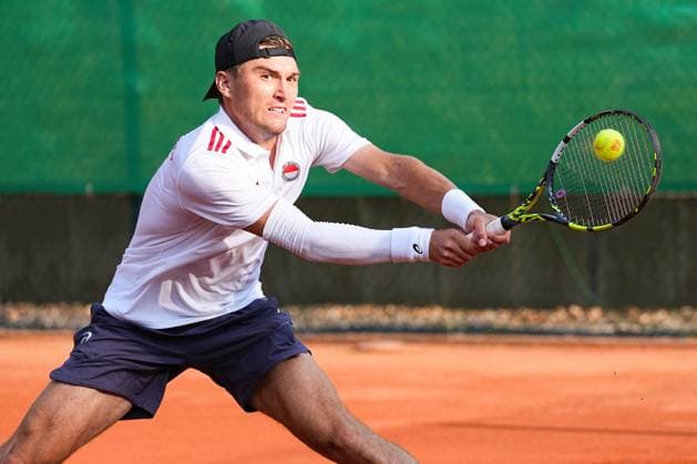 11.07.2025, xydrx, Köln, Tennis, 1.Bundesliga Herren, Kölner THC Stadion Rot-Weiss 1 - TC Bredeney 1, Tennisanlage Olympiaweg: Raphael Collignon (Kölner THC Stadion Rot-Weiss 1) Nordrhein-Westfahlen Deutschland