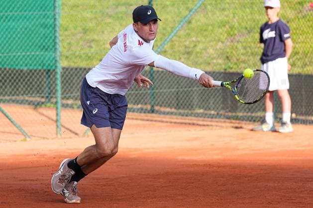 11.07.2025, xydrx, Köln, Tennis, 1.Bundesliga Herren, Kölner THC Stadion Rot-Weiss 1 - TC Bredeney 1, Tennisanlage Olympiaweg: Raphael Collignon (Kölner THC Stadion Rot-Weiss 1) Nordrhein-Westfahlen Deutschland