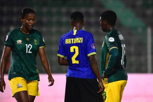 OUJDA, MOROCCO - JULY 11: Jermaine Seoposenwe of South Africa during the 2025 Women s Africa Cup of Nations (WAFCON) match between Tanzania and South Africa at Honor Stadium on July 11, 2025 in Oujda, Morocco. (Photo by Seyi Victor Gallo Images Copyright: xx