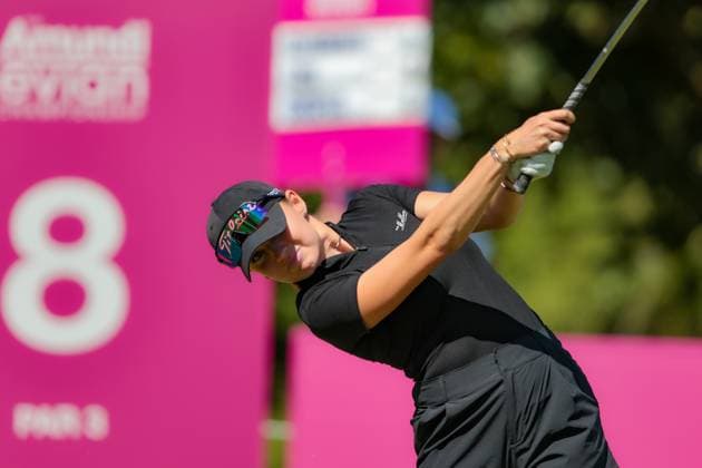 EVIAN-LES-BAINS, FRANCE - 11.07.2025: Nataliya Guseva (RUS) of The Amundi Evian Championship at the Evian Resort Golf Club on July 11, 2025 in Evian-les-Bains, France.