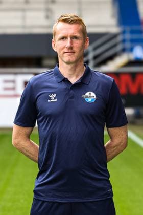 Torwart-Trainer Nico Burchert, SC Paderborn - 2. Fussball Bundesliga Porträttermin 2. BL 2025 2026 offizieller Fototermin SC Paderborn in der Home Deluxe Arena in Paderborn - Porträt, Portrait, Einzelbild, Deutschland, Fussball, Maenner, GER, 11.07.2025
