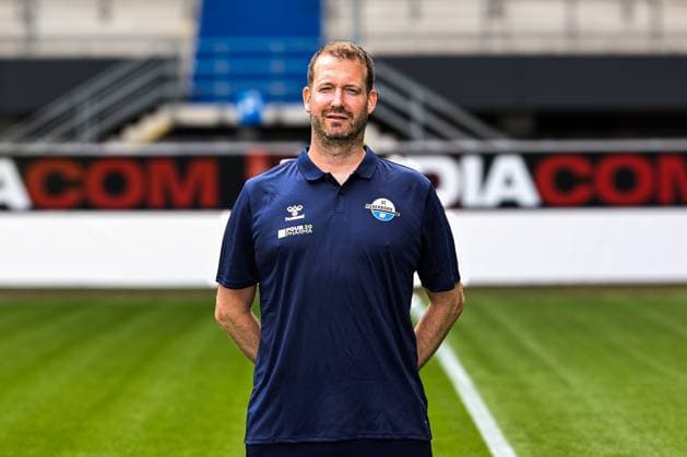 Co-Trainer Pit Reimers, SC Paderborn - 2. Fussball Bundesliga Porträttermin 2. BL 2025 2026 offizieller Fototermin SC Paderborn in der Home Deluxe Arena in Paderborn - Porträt, Portrait, Einzelbild, Deutschland, Fussball, Maenner, GER, 11.07.2025