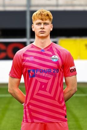 Torwart Florian Pruhs, SC Paderborn - 2. Fussball Bundesliga Porträttermin 2. BL 2025 2026 offizieller Fototermin SC Paderborn in der Home Deluxe Arena in Paderborn - Porträt, Portrait, Einzelbild, Deutschland, Fussball, Maenner, GER, 11.07.2025