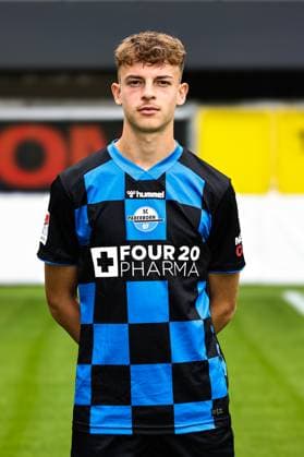 Ruben Müller, SC Paderborn - 2. Fussball Bundesliga Porträttermin 2. BL 2025 2026 offizieller Fototermin SC Paderborn in der Home Deluxe Arena in Paderborn - Porträt, Portrait, Einzelbild, Deutschland, Fussball, Maenner, GER, 11.07.2025