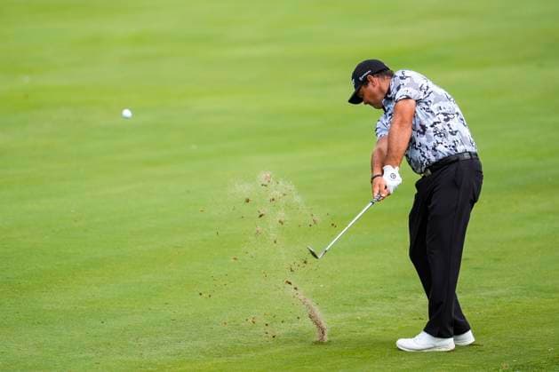 July 12, 2025, Cadiz, Cadiz, SPAIN: Patrick Reed of Aces team in actions during day one resume game for weather yesterday of the LIV Golf Andalucia at Golf Club Royal of Valderrama on July 12, 2025 in Cadiz, Spain. Cadiz SPAIN - ZUMAa181 20250712_zaa_a181_030 Copyright: xJoaquinxCorcherox