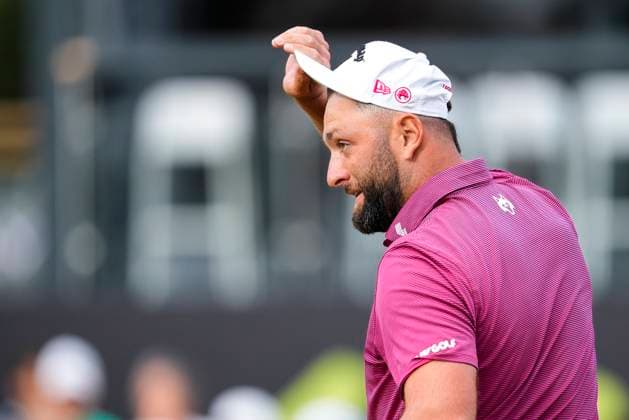 July 12, 2025, Cadiz, Cadiz, SPAIN: Jon Rahm of Legion XIII team looks on during day one resume game for weather yesterday of the LIV Golf Andalucia at Golf Club Royal of Valderrama on July 12, 2025 in Cadiz, Spain. Cadiz SPAIN - ZUMAa181 20250712_zaa_a181_069 Copyright: xJoaquinxCorcherox