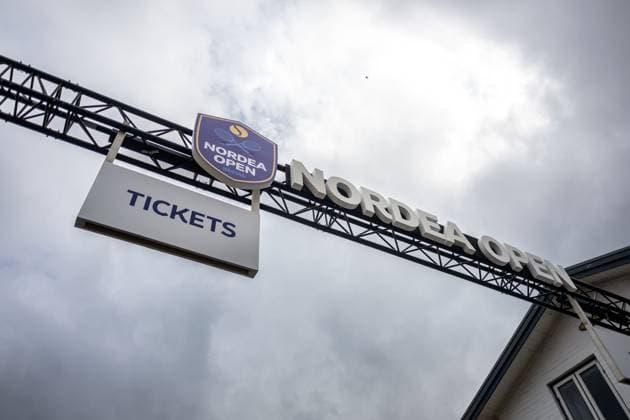 250712 General view of the entrance to Bastad tennisstadion ahead of the double final of Nordea Open on July 12, 2025 in Bastad. Photo: Mathilda Schuler BILDBYRAN kod MA MA0844 tennis WTA, Tennis Damen 125 nordea open dubbelfinal dam bbeng entrÃ genre Copyright: MATHILDAxSCHULER BB250712MA002