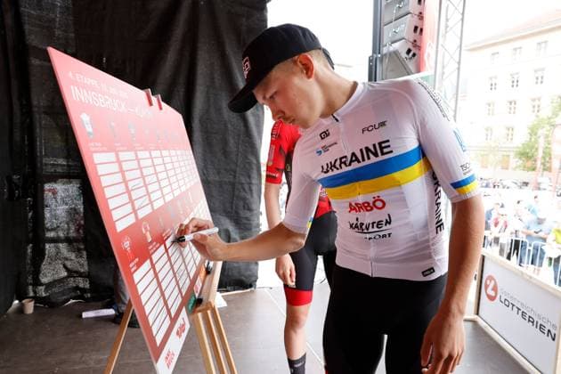 CYCLING - Tour of Austria 2025 INNSBRUCK,AUSTRIA,12.JUL.25 - CYCLING - Tour of Austria, stage 3, Innsbruck - Kuehtai. Image shows Heorhii Antonenko (UKR ARBOE KAERNTEN FELD AM SEE).  GEPAxpictures xMichaelxKristen
