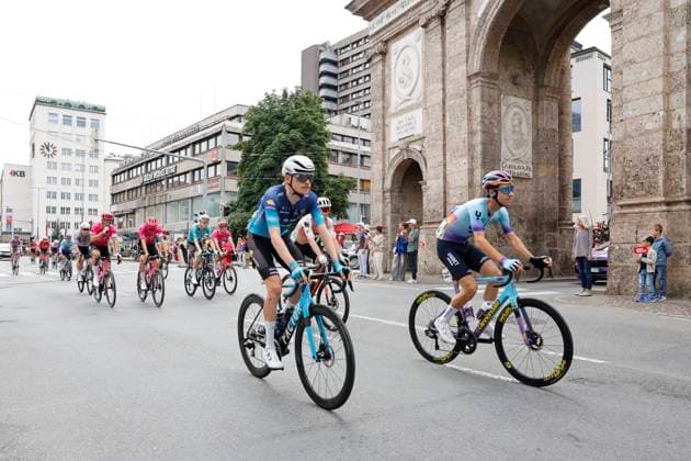 CYCLING - Tour of Austria 2025 INNSBRUCK,AUSTRIA,12.JUL.25 - CYCLING - Tour of Austria, stage 3, Innsbruck - Kuehtai. Image shows the peloton.  GEPAxpictures xMichaelxKristen
