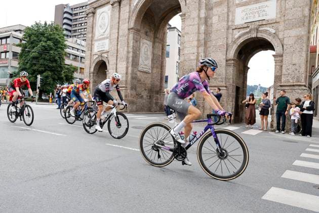 CYCLING - Tour of Austria 2025 INNSBRUCK,AUSTRIA,12.JUL.25 - CYCLING - Tour of Austria, stage 3, Innsbruck - Kuehtai. Image shows the peloton.  GEPAxpictures xMichaelxKristen