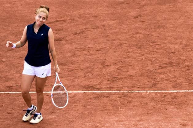 250712 Berfu Cengiz of Turkey looks dejected during the double final of Nordea Open on July 12, 2025 in Bastad. Photo: Mathilda Schuler BILDBYRAN kod MA MA0844 tennis WTA, Tennis Damen 125 nordea open dubbelfinal dam bbeng depp Copyright: MATHILDAxSCHULER BB250712MA013