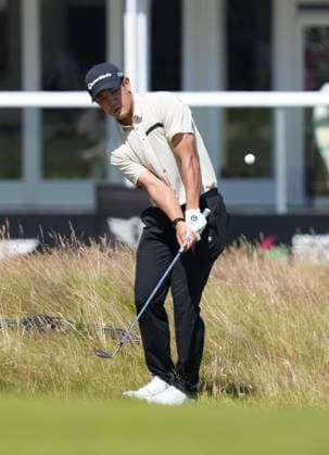 keita Nakajima (JPN) on 5th hole during the 3rd Round of the Genesis Scottish Open Golf Championship. Genesis Scottish Open, Day 3, Golf, Renaissance Club, North Berwick, Scotland, UK - 12 Jul 2025North Berwick Scotland United Kingdom EDITORIAL USE ONLY No use with unauthorised audio, video, data, fixture lists, club league logos or live services. Online in-match use limited to 120 images, no video emulation. No use in betting, games or single club league player publications. Copyright: xStuartxWallace Shutterstockx 15393029g