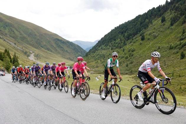 CYCLING - Tour of Austria 2025 KUEHTAI,AUSTRIA,12.JUL.25 - CYCLING - Tour of Austria, stage 3, Innsbruck - Kuehtai. Image shows peloton.  GEPAxpictures xMichaelxKristen