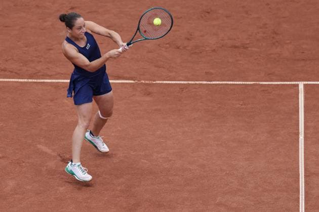 BASTAD, SVERIGE 20250712 Elisabetta Cocciaretto, Italien, mot Katarzyna Kawa, Polen, under lördagens final i damernas singel under tennisturneringen Nordea Open i Bastad. BASTAD SVERIGE x9200x