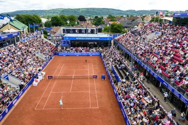 250712 General view of centre court during the singel final of Nordea Open on July 12, 2025 in Bastad. Photo: Mathilda Schuler BILDBYRAN kod MA MA0844 tennis WTA, Tennis Damen 125 nordea open singelfinal dam bbeng Copyright: MATHILDAxSCHULER BB250712MA053