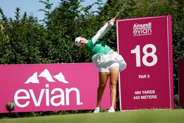 EVIAN-LES-BAINS, FRANCE - 12.07.2025: Clarisa Temelo (MEX) of The Amundi Evian Championship at the Evian Resort Golf Club on July 12, 2025 in Evian-les-Bains, France.