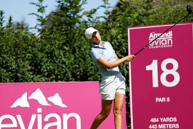 EVIAN-LES-BAINS, FRANCE - 12.07.2025: Dewi Weber (NED) of The Amundi Evian Championship at the Evian Resort Golf Club on July 12, 2025 in Evian-les-Bains, France.