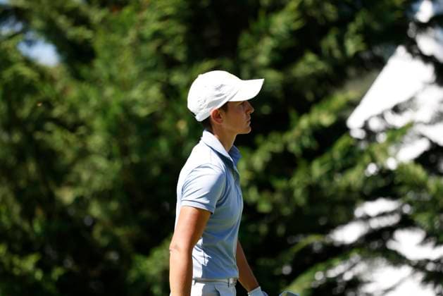 EVIAN-LES-BAINS, FRANCE - 12.07.2025: Dewi Weber (NED) of The Amundi Evian Championship at the Evian Resort Golf Club on July 12, 2025 in Evian-les-Bains, France.