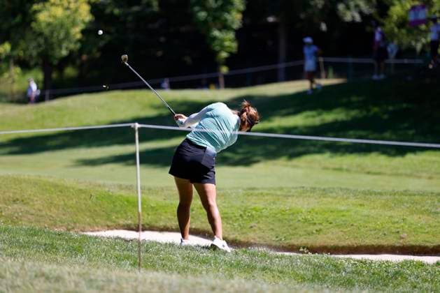 EVIAN-LES-BAINS, FRANCE - 12.07.2025: Soo Bin Joo (KOR) of The Amundi Evian Championship at the Evian Resort Golf Club on July 12, 2025 in Evian-les-Bains, France.