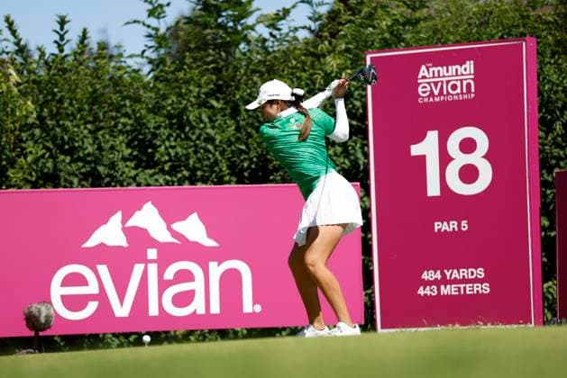 EVIAN-LES-BAINS, FRANCE - 12.07.2025: Clarisa Temelo (MEX) of The Amundi Evian Championship at the Evian Resort Golf Club on July 12, 2025 in Evian-les-Bains, France.