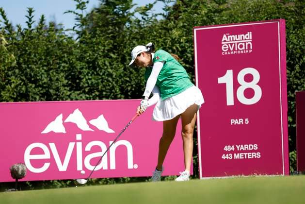 EVIAN-LES-BAINS, FRANCE - 12.07.2025: Clarisa Temelo (MEX) of The Amundi Evian Championship at the Evian Resort Golf Club on July 12, 2025 in Evian-les-Bains, France.