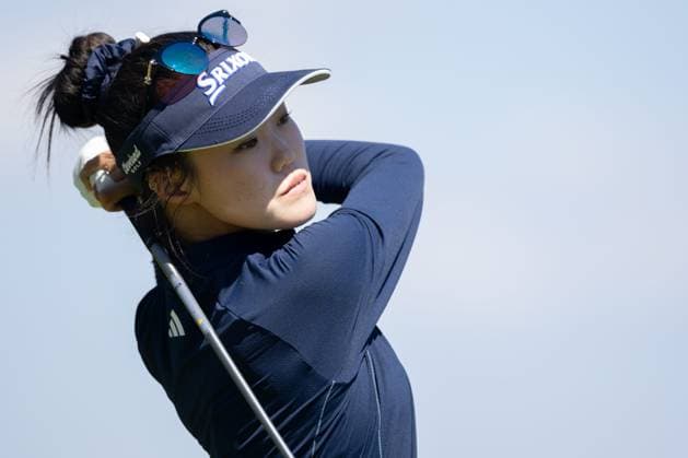 GRACE KIM ALMUNDI EVIAN CHAMPIONSHIP PHOTOPQR LE DAUPHINE Grégory YETCHMENIZA ; Évian-les-Bains ; 12 07 2025 ; Évian-les-Bains (Haute-Savoie),12 juillet. 2025 THE ALMUNDI EVIAN CHAMPIONSHIP sur notre photo : Grace Kim, Australia. Grégory Yetchmeniza Le Dauphiné Libéré