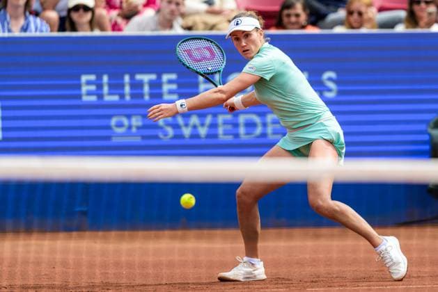 250712 Elisabetta Cocciaretto of Italy during the singel final of Nordea Open on July 12, 2025 in Bastad. Photo: Mathilda Schuler BILDBYRAN kod MA MA0844 tennis WTA, Tennis Damen 125 nordea open singelfinal dam bbeng Copyright: MATHILDAxSCHULER BB250712MA064
